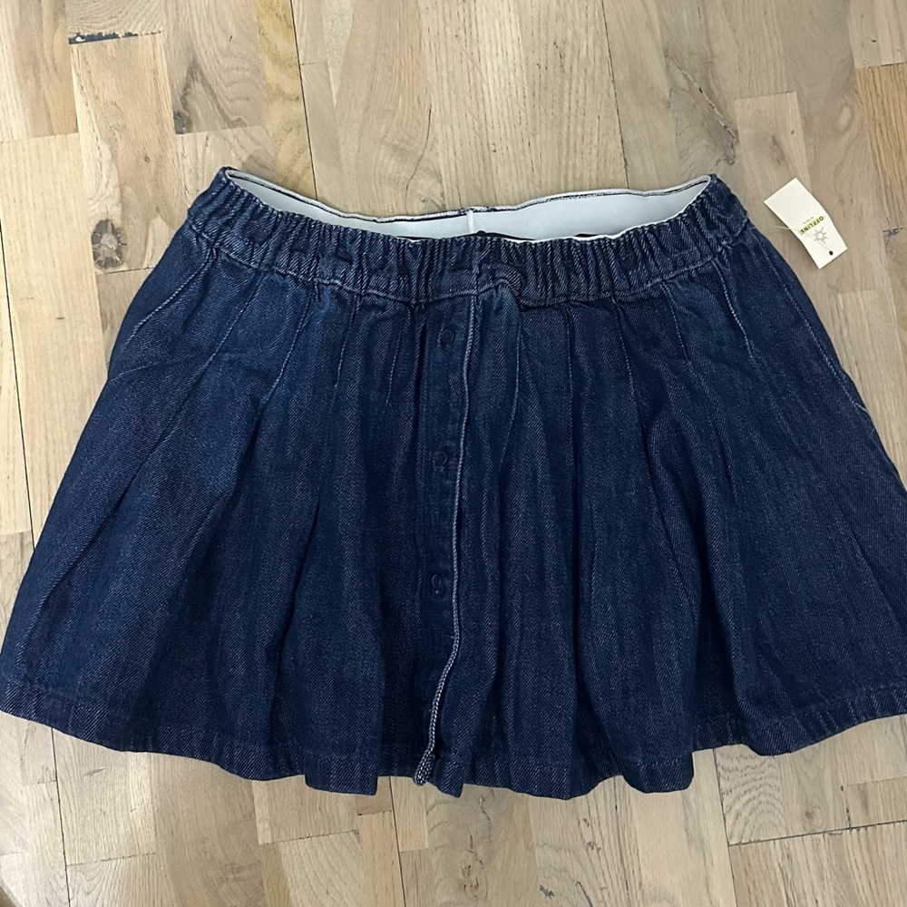Dark Blue Denim Skirt aerie
